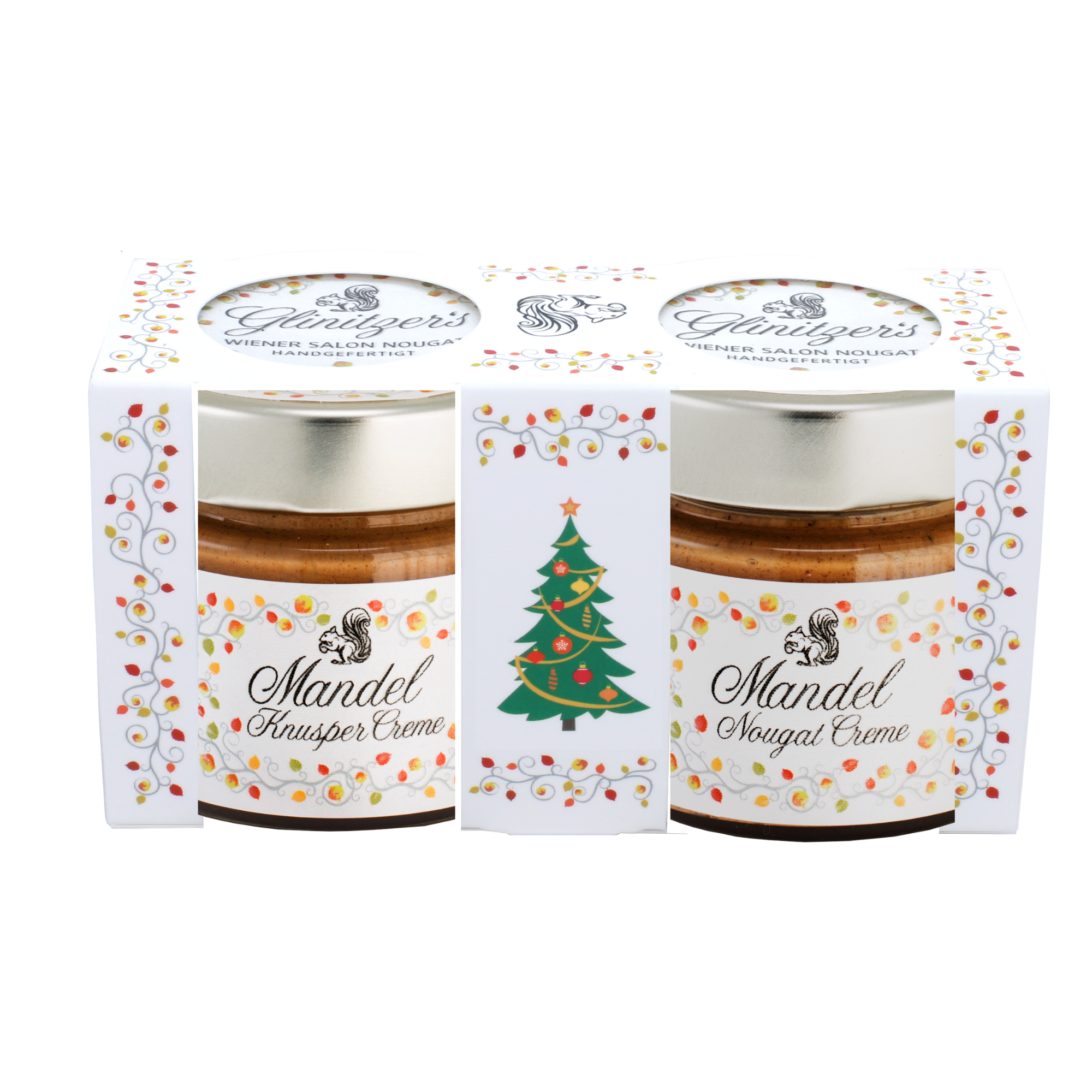 Mandel-Knusper & Mandel-Nougat-Creme, 2x100g